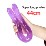 Load image into Gallery viewer, 44cm Soft Jelly Dildo Double Long Realistic Dildos Cock Lesbian Vaginal Anal Plug Flexible Fake Penis For Women Dildos Sex Toys - The Gadget Shack Shop
