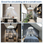Load image into Gallery viewer, Ceiling Fan with Light, LED Fan Light, Electric Fan, Remote Control, Bedroom Living Room Decor, E27 - The Gadget Shack Shop
