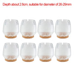 Load image into Gallery viewer, 24/4Pcs Chair Legs Covers Hardwood Floor Protector Cover Furniture Felt Bottom Wrapped Pads Anti Scratch Table Chair Leg Caps - The GadgetShack 
