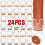 Load image into Gallery viewer, 24/4Pcs Chair Legs Covers Hardwood Floor Protector Cover Furniture Felt Bottom Wrapped Pads Anti Scratch Table Chair Leg Caps - The GadgetShack 
