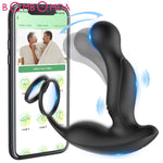 Load image into Gallery viewer, Male Prostate Massage Buckle Vibrator APP Remote Double Motor Anal Plug Vibrator Silicone Delay Ejaculation Male Masturbator Toy - The Gadget Shack Shop
