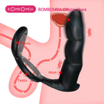 Load image into Gallery viewer, The Gadget Shack Shop  Anal Vibrator Male Prostate Massager Delay Ejaculation Penis Ring Butt Plug With Bullet Sex Toys for Men Gay Masturbator - The Gadget Shack Shop
