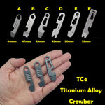 Load image into Gallery viewer, 8 IN 1 MINI TC4 Titanium Alloy Crowbar Bottle Opener Graduated scale Hexagon Wrench EDC Outdoor Tools Multifunction Camping Gear - The Gadget Shack Shop
