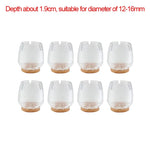 Load image into Gallery viewer, 24/4Pcs Chair Legs Covers Hardwood Floor Protector Cover Furniture Felt Bottom Wrapped Pads Anti Scratch Table Chair Leg Caps - The GadgetShack 
