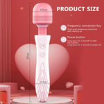Load image into Gallery viewer, "Luxury Rechargeable Wand" - Rechargeable 10 Speed Dildo Vibrator Powerful Magic Wand Clitoris/Vagina Stimulator For Women - The Gadget Shack Shop
