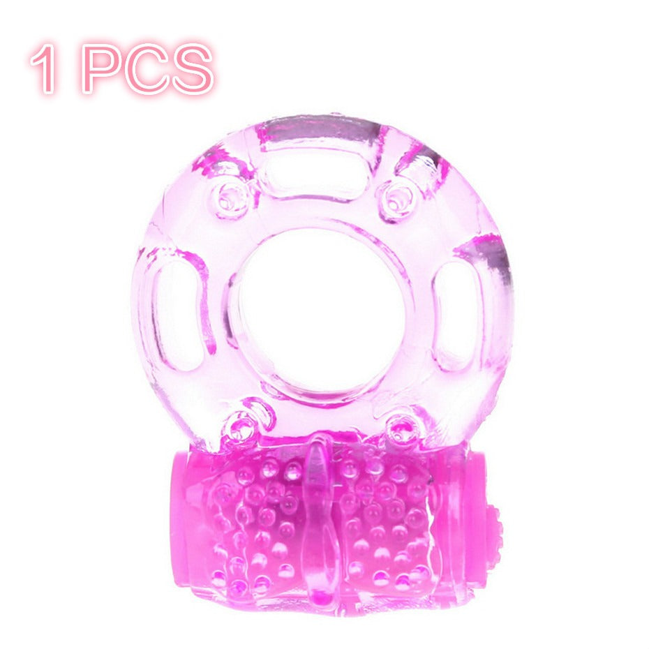 The Gadget Shack Shop- Sets of from 1 to 12 Adult Vibration Penis Rings, Super Stretchy Silicone Cock Ring with a built in Vibration Massage Stimulator
