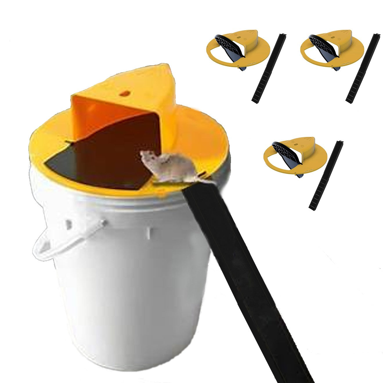 Humane Flip N' Slide Bucket Flip-Lid Mouse and Rat Trap by The