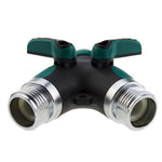 Load image into Gallery viewer, Gadget Shack Shop: Garden Hose Splitter 2 Way, NPT3/4 Heavy Duty Garden Hose Diverter Y Shape Valve, Water Pipe Connector Adapter for Garden and Home Life - The Gadget Shack Shop
