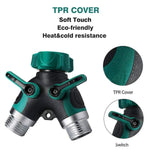 Load image into Gallery viewer, Gadget Shack Shop: Garden Hose Splitter 2 Way, NPT3/4 Heavy Duty Garden Hose Diverter Y Shape Valve, Water Pipe Connector Adapter for Garden and Home Life - The Gadget Shack Shop
