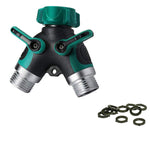 Load image into Gallery viewer, Gadget Shack Shop: Garden Hose Splitter 2 Way, NPT3/4 Heavy Duty Garden Hose Diverter Y Shape Valve, Water Pipe Connector Adapter for Garden and Home Life - The Gadget Shack Shop
