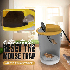 Mouse Trap Flip and Slide Bucket Lid Mice Rat Trap For Indoor