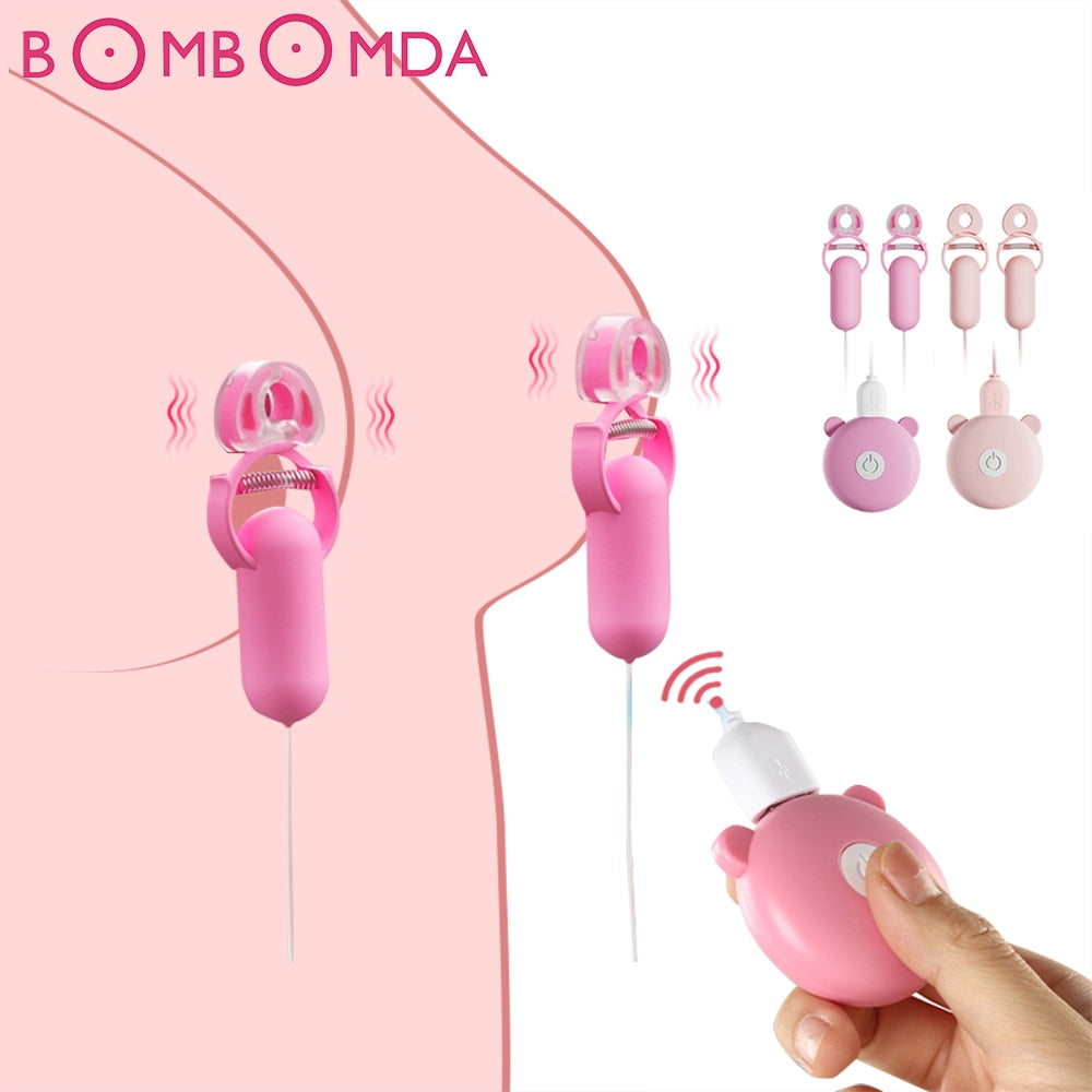 vibrating nipple and clit clamps Nipplettes Rechargeable Nipple Clamps