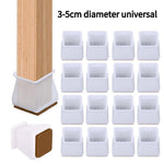Load image into Gallery viewer, 16pcs Silicone Chair Leg Cap Feet Pads Floor Protector Furniture Table Covers for Non-Slip Chair Socks Rubber Feet Cap Bottom - The Gadget Shack Shop
