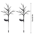 Load image into Gallery viewer, Outdoor Waterproof Multi Colored Cherry Blossom Landscape Solar Lights for Pathway, Patio, Yard, Deck, or Walkway - The Gadget Shack Shop
