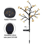 Load image into Gallery viewer, Outdoor Waterproof Multi Colored Cherry Blossom Landscape Solar Lights for Pathway, Patio, Yard, Deck, or Walkway - The Gadget Shack Shop
